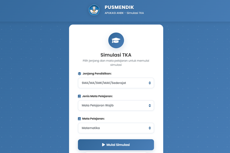 Simulasi TKA Mulai Oktober 2025, Ini Link dan Cara Ikutannya