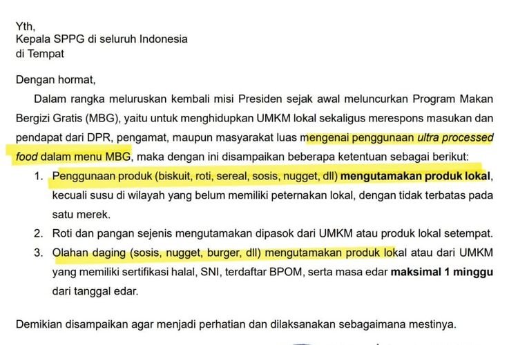 Dokter Tan Shot Yen: MBG Harusnya Perkenalkan Pangan Lokal, Bukan Makanan UPF dari Produk Lokal