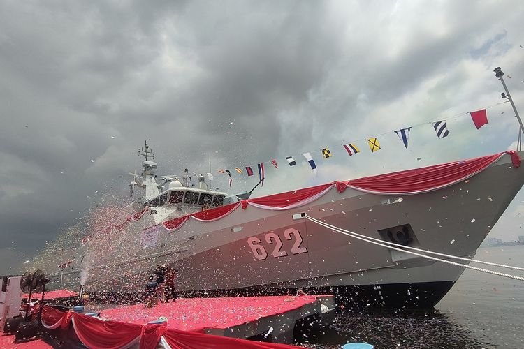 KSAL Resmikan Kapal Cepat Rudal Hybrid Pertama RI, KRI Belati-622 Diresmikan