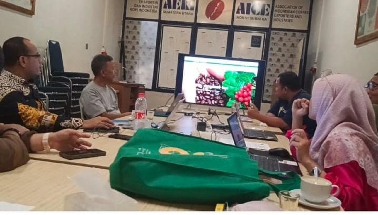 Gelar Diseminasi Penelitian di Kantor AEKI, Eksportir Sumut Dukung Smart Traceability Kopi
