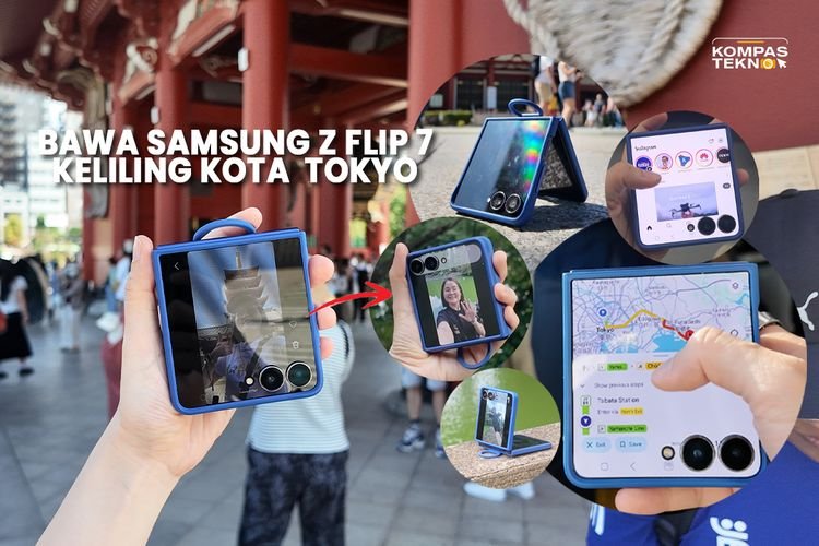 Cara Mudah Membuat Konten dan Menemukan Rute Kereta dengan Layar Depan Samsung Z Flip 7