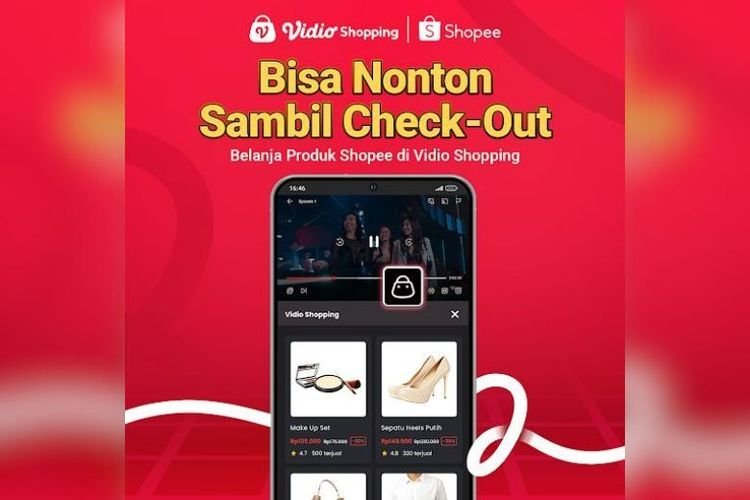 Vidio dan Shopee Perkenalkan Vidio Shopping, Belanja Sambil Nonton Favorit